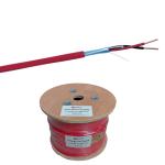 ExactCables 1*2*0.75 Bare Copper 2core Red Fire Alarm Cable for Fire Safety