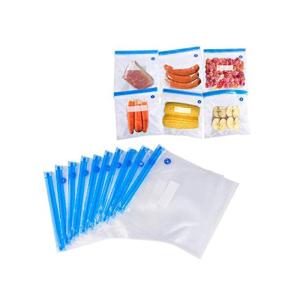 Quality Sous Vide Bags Reusable Vacuum Zipper Bags Food Storage Bags with Sealing Clips wholesale