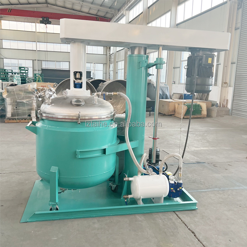 Hydraulic Lifting Vacuum Dissolver Electric Heating Jacketed Tank For Chemical Mixing