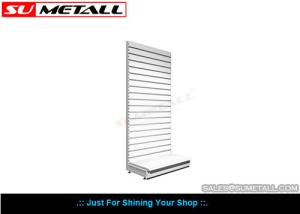Quality Slatwall Back Panel Store Display Fixtures / Grocery Display Stands Customized wholesale