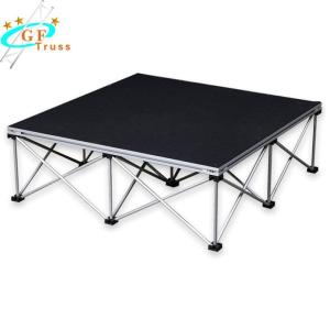 Quality 1.22M*2.44M Aluminum Stage Truss Mobile Round Stage Event Concert Use wholesale