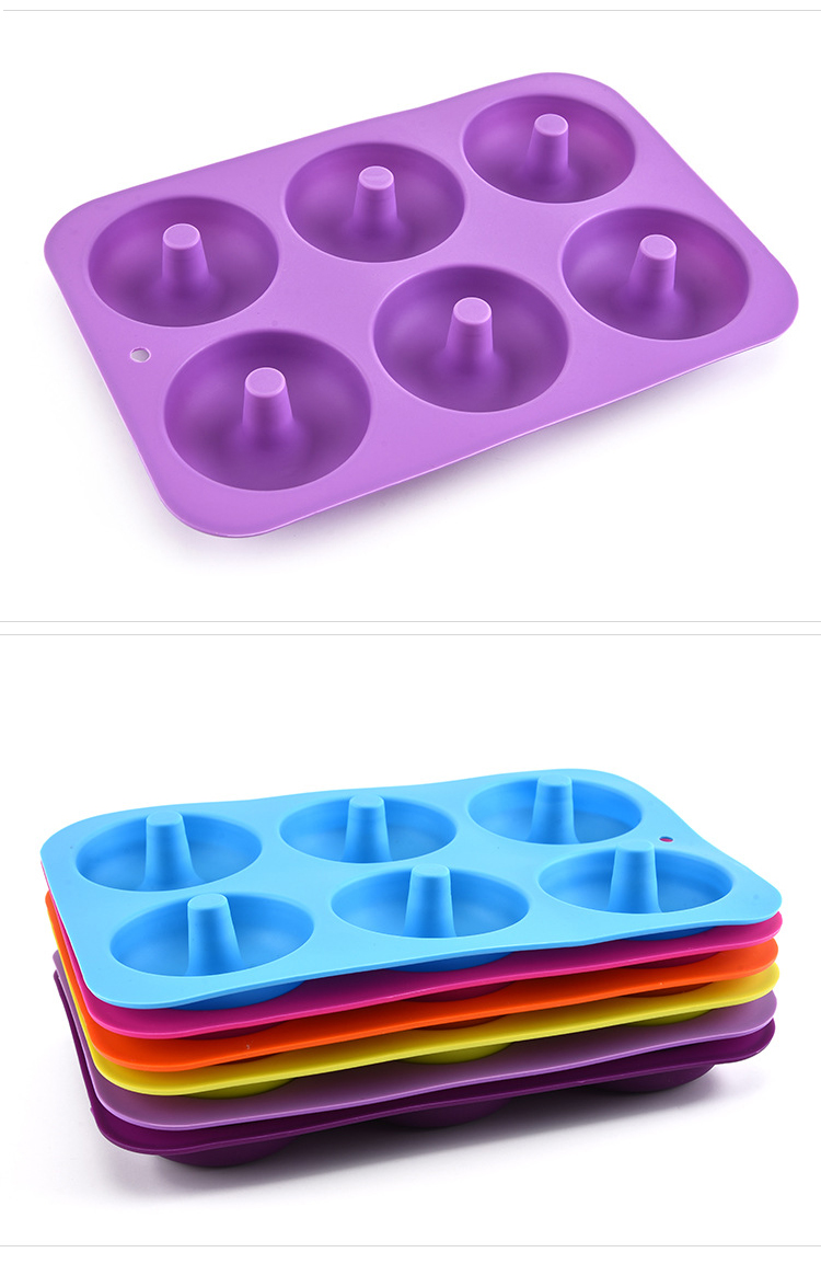 Freezer Safe 120g 6 Cavity Silicone Cake Molds
