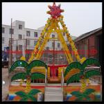 funfair and shopping mall 10 seats mobile pirate ship rides with trailer for