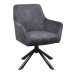 Grey Modern Swivel Chair Dining Room Furniture With Customizable Size