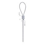 Die Cast Terminals Cable Loop Galvanized / Stainless Steel Wire Rope Fitting