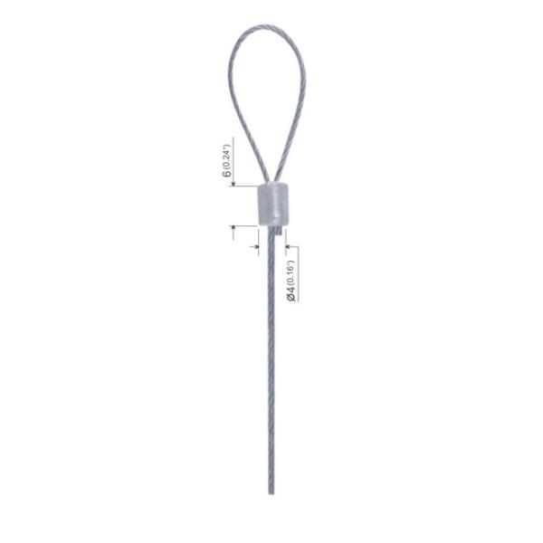 Die Cast Terminals Cable Loop Galvanized / Stainless Steel Wire Rope Fitting