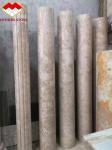 Decoration Ink Green White Veins Marble Column pillar Roman Hollow 15-30mm