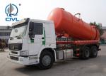 LHD / RHD 6x4 10 Wheels Vacuum Truck / 20 CBM Sewage Pumping Trucks HOWO 336hp