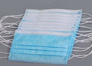 Quality Disposable Blue Non Woven Triple Layer Earloop Face Mask wholesale