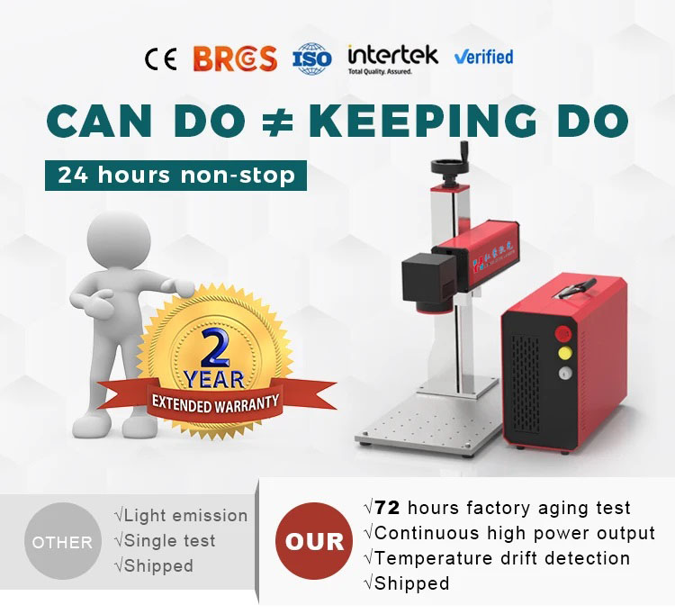 Mopa Laser 50W 60W 100W Fiber Color Marking Engraving Machine on Metal Gantry Type Configuration Advanced Technology