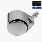 2 Inch Alloy Polished Office Chair Casters Medical Cart Wheel Replacement