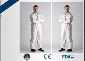 Quality Long Sleeve Disposable Full Body Protection Suit Anti Wrinkle OEM Acceptable wholesale