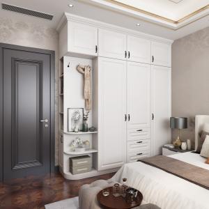 Quality MR HDF Board Professional Cloakroom Bedroom Wardrobes for Home Villa Hotel Apartment wholesale