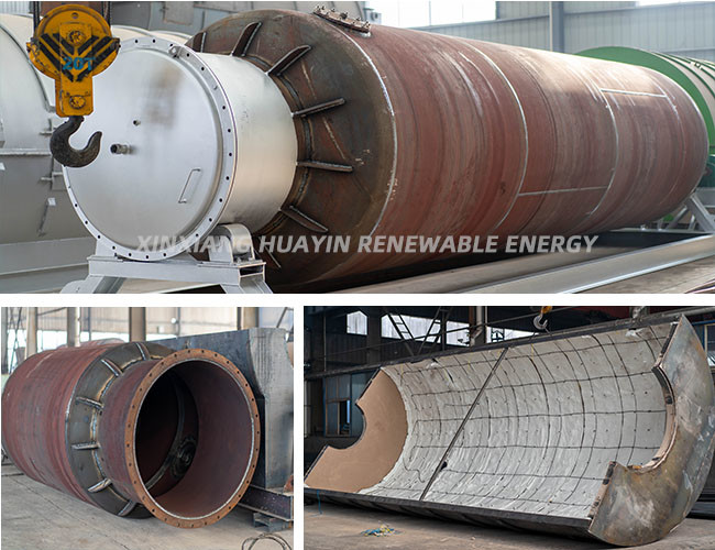 Turkey Solid Batch Pyrolysis Plant 10 Tons Waste Tyre To Oil Pyrolysis Plant With CE ISO