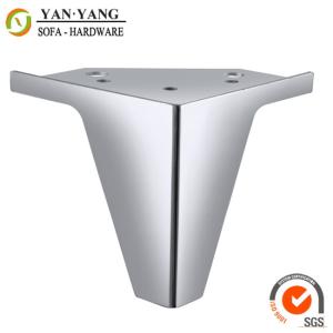 Quality 75mm high durable furniture replacement custom metal sofa feet SL-187 wholesale