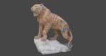 Outdoor stone carving garden marble tiger sculpture, china stone sculpture