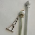 Adjustable Side Mount 6.7m Steel Pipe Curtain Rods