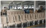 Wood dining chairs,Antique style fabric dining chair,french style fabric dining