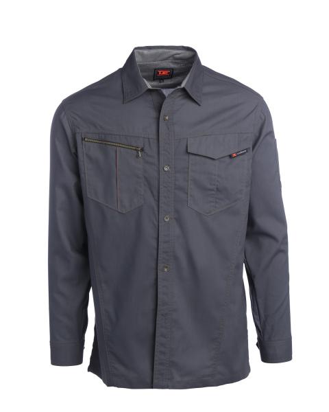 Cheap Flap Suit Anti Static Fabric Gray Jacket Work Clothes for sale