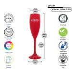 Mumm Branded Wine Accessories Coloured Acrylic Polycarbonate Champagne Flutes