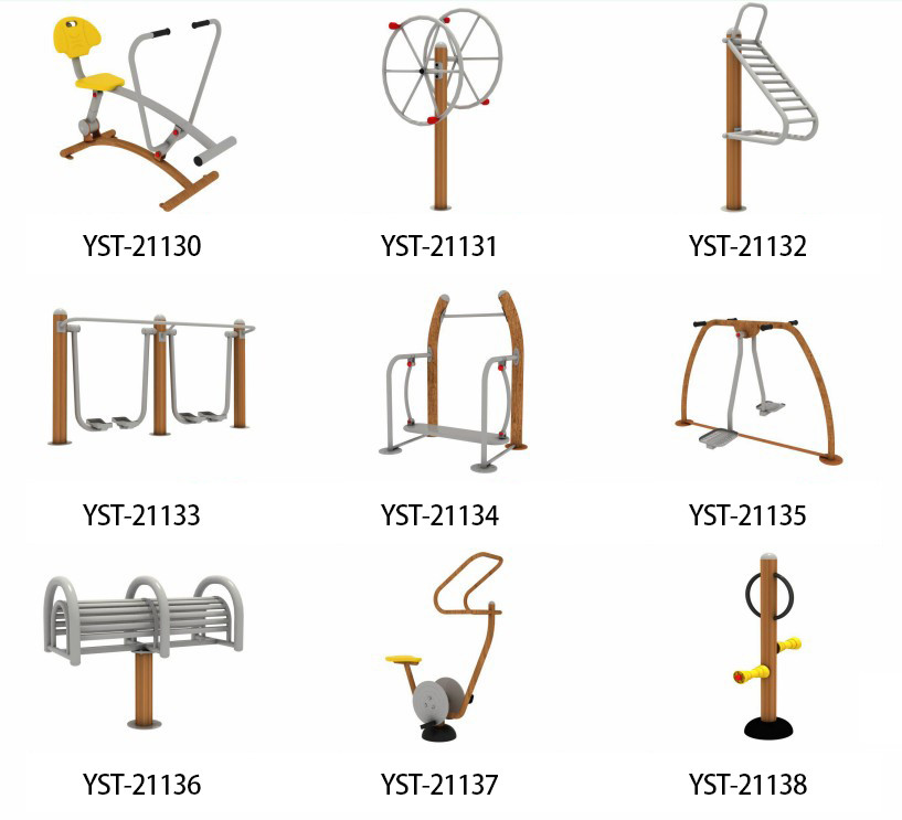 YST Brand Galvanized Steel Pipe Outdoor Fitness Equipment for Street Workout