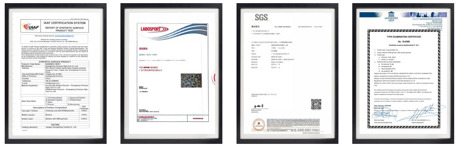 IAAF Certificated ProTrack ASTM Oval Competition Running Track - Automatic Installation