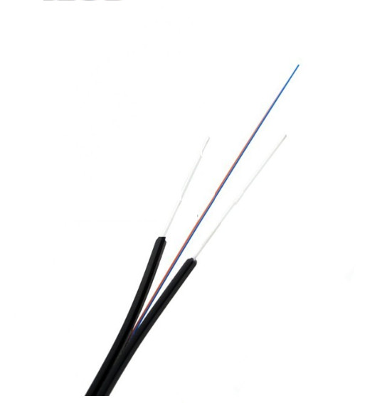 Building 2core FTTH Drop Cable Black LSZH Sheath For Indoor