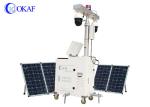 Solar CCTV Trailer Construction Site Mobile Video Surveillance Trailer Metal