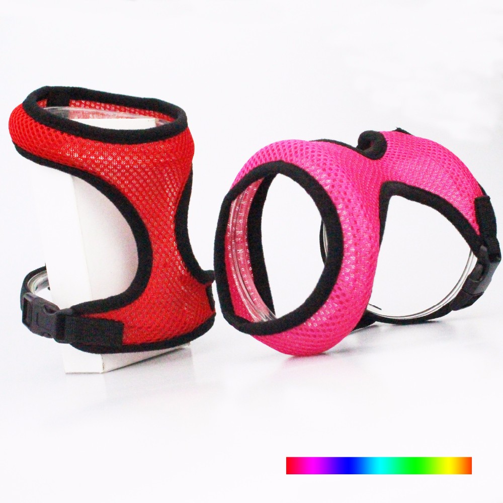 Airmesh Adjustable Nylon Soft Dog Boy Pet Harness , Colorful Dog Chest Harness