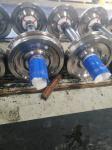 Bogie Locomotive Train Wheels , Rail Wheel Set ER7 ER8 ER9 Material