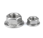 Stainless Steel Carbon Steel Flange Nylon Lock Nut , Grade 8 Din 6923 M6 Zinc