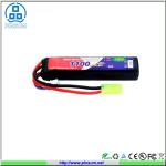 Rechargeable RC Airsoft LiPo Battery Packs 20C 11.1V 1200mAh Long Bar Battery