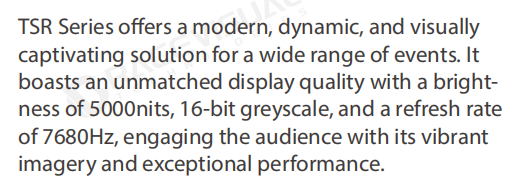 Discover the Versatility of Our TSR Series Transparent LED Screen for Interactive Displays