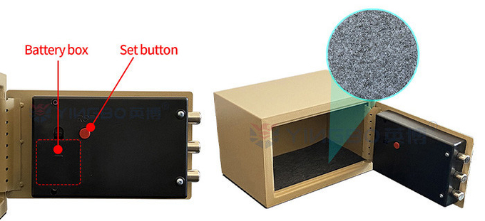 8.5L 31x20x20cm Electronic Digital Safe With 3 Bolts 2keys