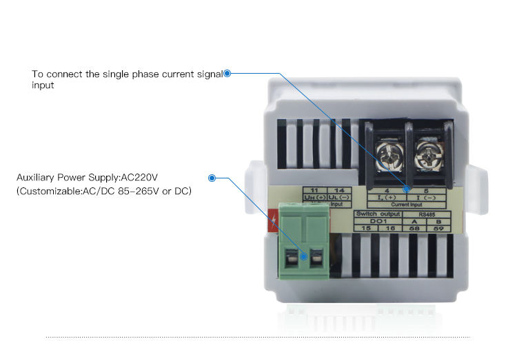 AC/DC Galvanometer LED Display CN-AA81 Single phase mean current meter