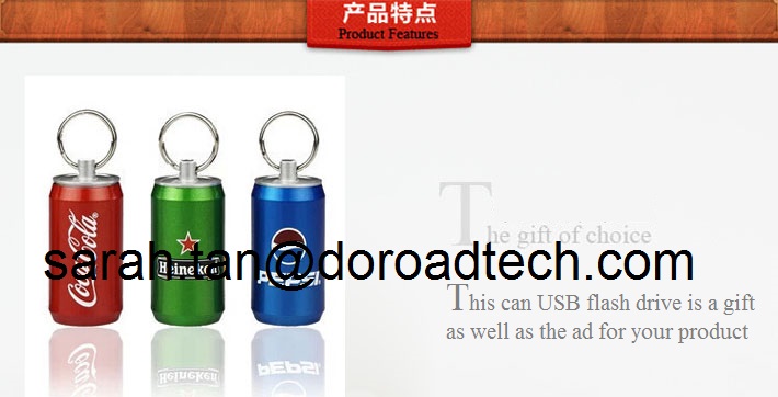 Original High Quality Real Capacity OEM Coke Tin Can Metal USB Pen Drives