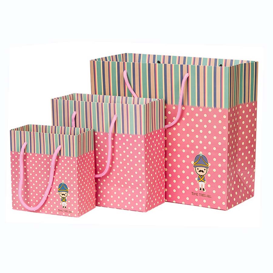 Custom Order Accepted Logo Bulk Shipping Coffee Brown Kraft Paper Bag with Handle