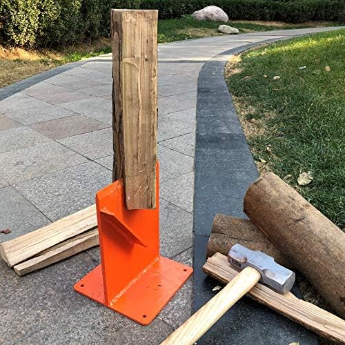 Portable Wood Splitter Upgraded 10 Pounds Heavy-Duty Steel Firewood Kindling Splitter