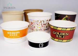 Quality PE Paper Ice Cream Cup Containers Colorful Design Double Sided Food Safe Grade wholesale