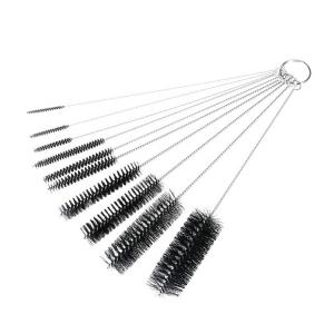 Quality Nylon Twist Bristle Wire Pipe Brush Stainless Steel Tube Brush Grain Line wholesale