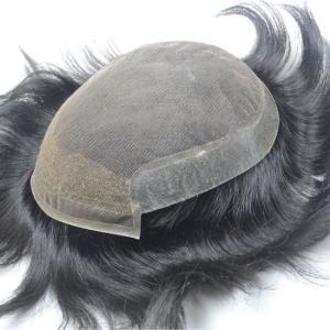 Quality Realistic Indian Mens Toupee Human Hair Wig 60g-65g Oem In Bulk wholesale