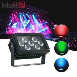 Quality 7x3W RGB Outdoor Led Flood Light 25 Degree Wall Washer DMX Control wholesale