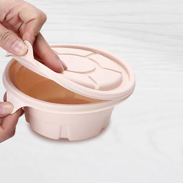 Disposable Blister Noodles Biodegradable Container Round Eco Friendly Bowl