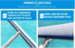 Inground Pool Cleaning Kit Deluxe 18" 45cm Swimming Pool Wall Brush