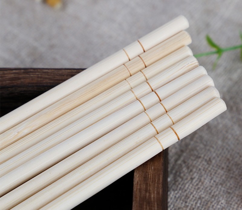 Sushi Round Bamboo Chopsticks Disposable with Custom Package Logo