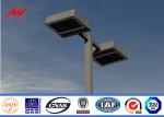 10M Blue Square Light Street Lighting Poles 4mm Thickness 1.5m Light Arm For