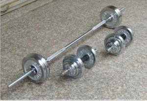 Quality Adjustable Electroplating Fitness Accessory weight plate Barbell Set wholesale