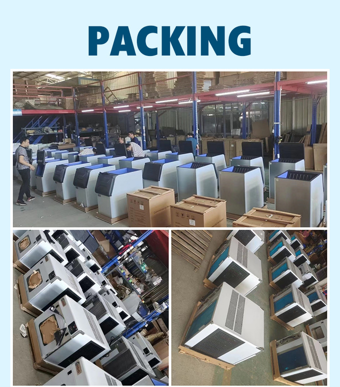 80kg Automatic Water Flowing Vertical Bolck Cube Ice Maker Making Machine