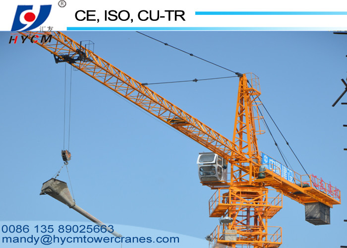 Hot Sale 60m Jib QTZ100(6013) 6tons Schneider Electric Hammerhead Topkit Tower Crane