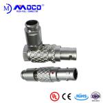 M12 6 pin straight and right angle male connectors for audio cable